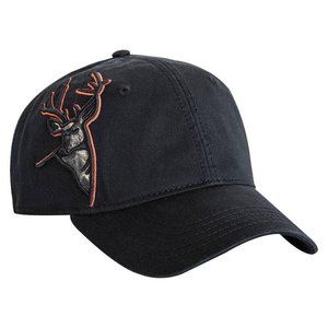 Embroidered DRI-DUCK BUCK Black APPLIQUE CAP